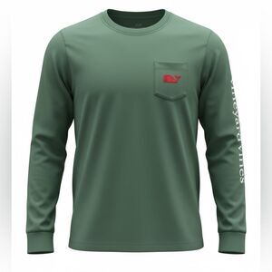 Vineyard Vines boys Long Sleeve Shirt in Green size M